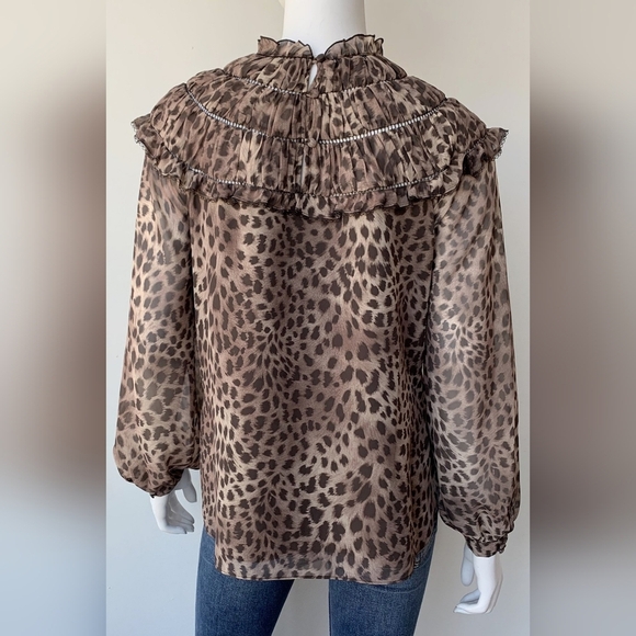 Jonathan Simkhai Felicity Chiffon Blouse - Picture 14 of 15